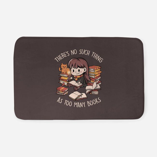 No Such Thing As Too Many Books-none memory foam bath mat-eduely