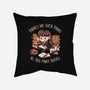 No Such Thing As Too Many Books-none removable cover w insert throw pillow-eduely