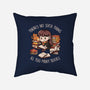 No Such Thing As Too Many Books-none removable cover w insert throw pillow-eduely