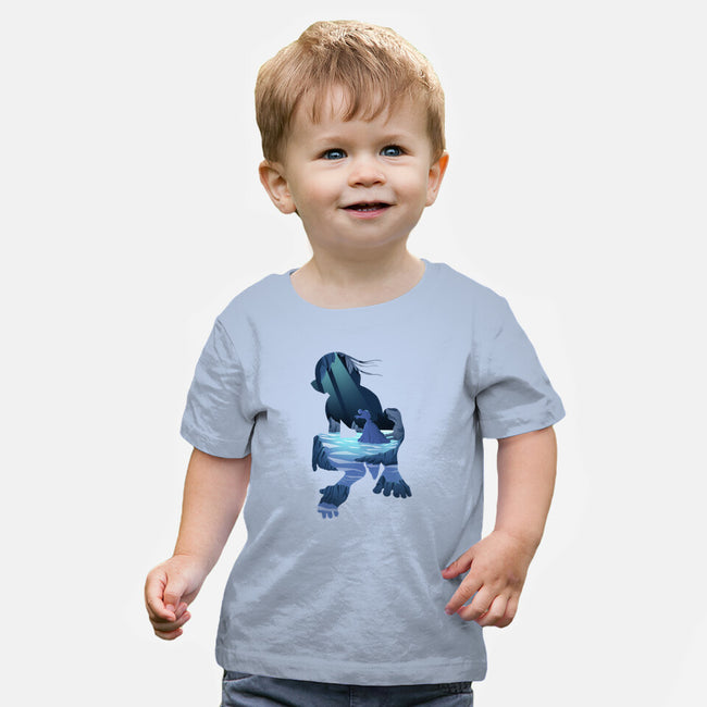 The Creature In The Cave-baby basic tee-FunkVampire