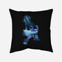 The Creature In The Cave-none removable cover throw pillow-FunkVampire