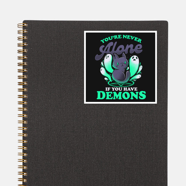 Me And My Demons-none glossy sticker-eduely