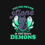 Me And My Demons-none removable cover w insert throw pillow-eduely
