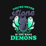 Me And My Demons-womens fitted tee-eduely