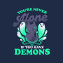 Me And My Demons-none removable cover w insert throw pillow-eduely