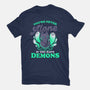 Me And My Demons-womens basic tee-eduely