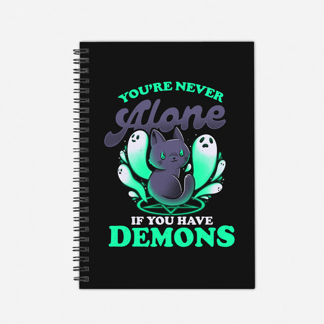 Me And My Demons-none dot grid notebook-eduely
