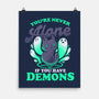 Me And My Demons-none matte poster-eduely