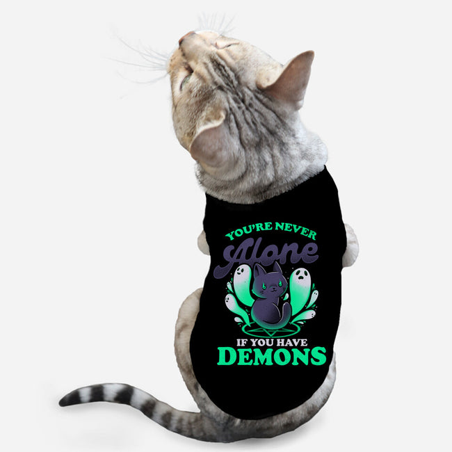 Me And My Demons-cat basic pet tank-eduely