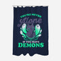 Me And My Demons-none polyester shower curtain-eduely