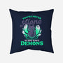 Me And My Demons-none removable cover w insert throw pillow-eduely