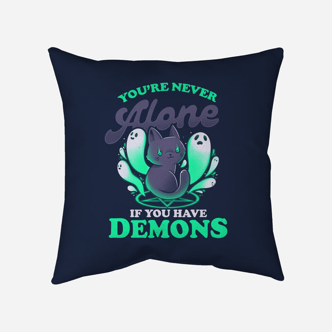 Me And My Demons-none removable cover throw pillow-eduely