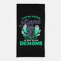 Me And My Demons-none beach towel-eduely