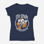Spooky Club-womens v-neck tee-Nemons