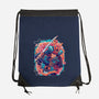 Sakura Floral Samurai-none drawstring bag-Bruno Mota