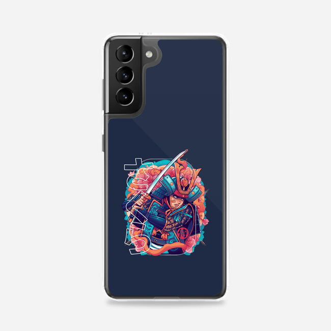 Sakura Floral Samurai-samsung snap phone case-Bruno Mota