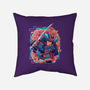 Sakura Floral Samurai-none removable cover w insert throw pillow-Bruno Mota