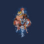 First Anime Heroes-none removable cover w insert throw pillow-Skullpy