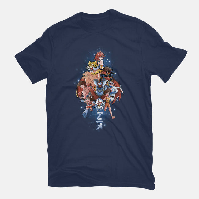 First Anime Heroes-mens heavyweight tee-Skullpy