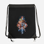 First Anime Heroes-none drawstring bag-Skullpy