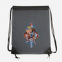 First Anime Heroes-none drawstring bag-Skullpy