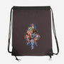 First Anime Heroes-none drawstring bag-Skullpy