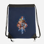 First Anime Heroes-none drawstring bag-Skullpy