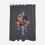 First Anime Heroes-none polyester shower curtain-Skullpy