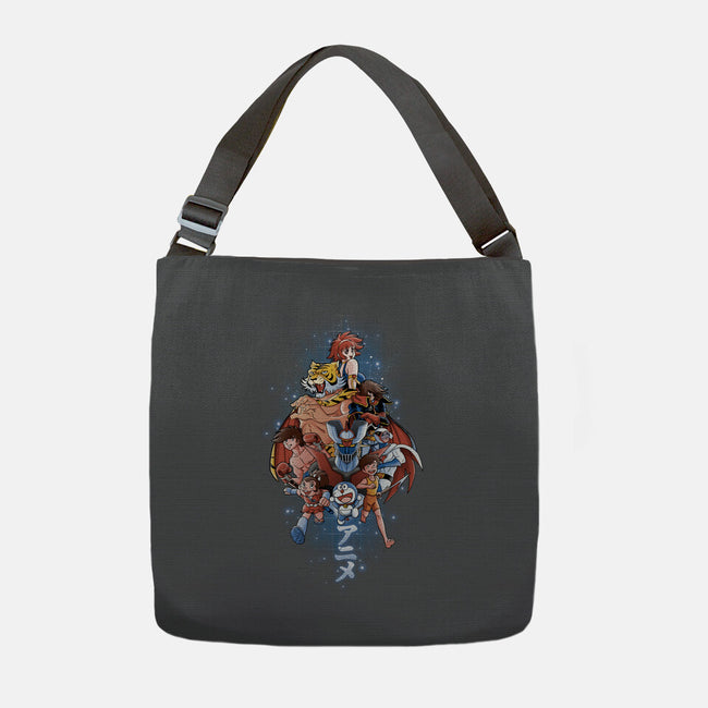 First Anime Heroes-none adjustable tote-Skullpy