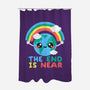 End Is Near-none polyester shower curtain-NemiMakeit