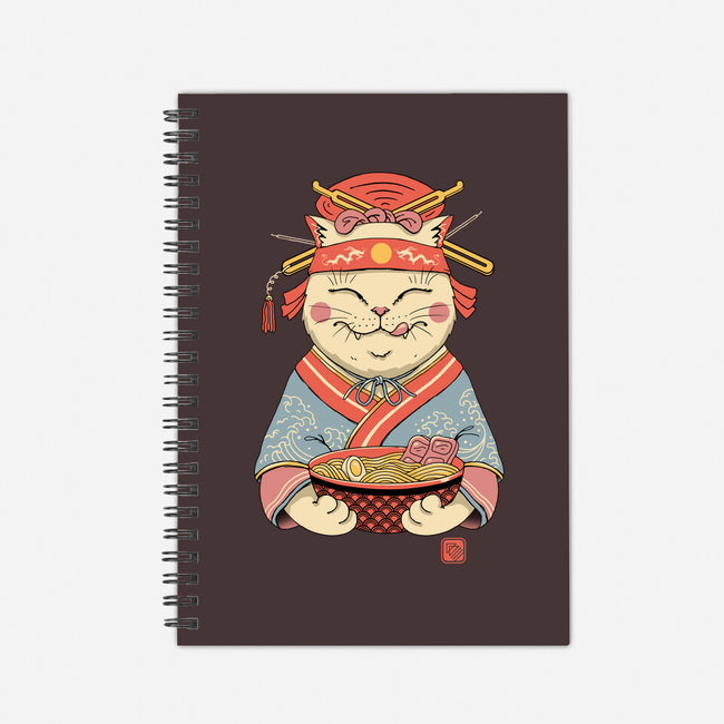 Geisha Neko Ramen-none dot grid notebook-vp021