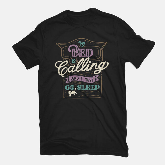 My Bed Is Calling-womens basic tee-tobefonseca
