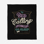 My Bed Is Calling-none fleece blanket-tobefonseca