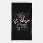 My Bed Is Calling-none beach towel-tobefonseca