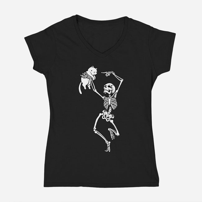 Deadly Dance-womens v-neck tee-tobefonseca