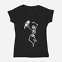 Deadly Dance-womens v-neck tee-tobefonseca