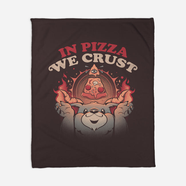Crust In Pizza-none fleece blanket-eduely