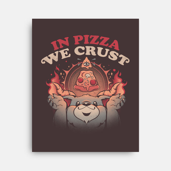 Crust In Pizza-none stretched canvas-eduely