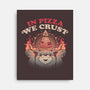 Crust In Pizza-none stretched canvas-eduely