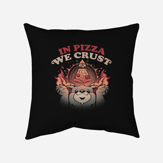 Crust In Pizza-none removable cover w insert throw pillow-eduely