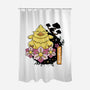 Fat Chocobo-none polyester shower curtain-Logozaste