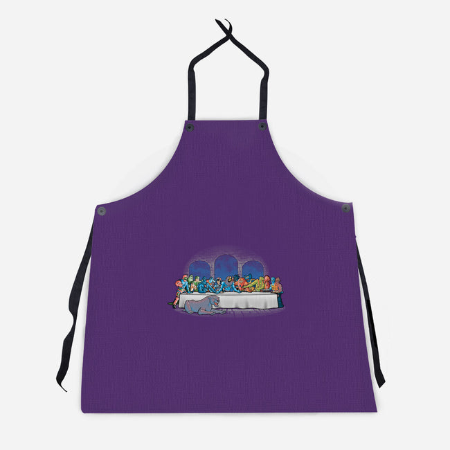 Grayskull Dinner-unisex kitchen apron-trheewood