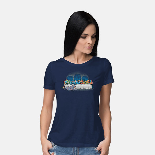 Grayskull Dinner-womens basic tee-trheewood