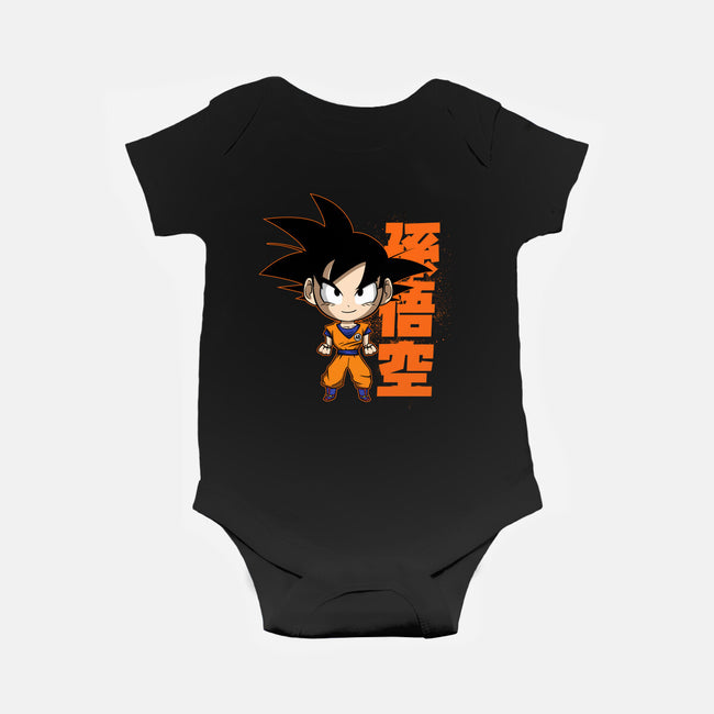 Son Goku Chibi-baby basic onesie-Diegobadutees