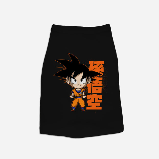 Son Goku Chibi-dog basic pet tank-Diegobadutees