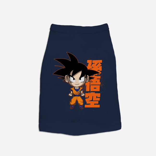 Son Goku Chibi-dog basic pet tank-Diegobadutees