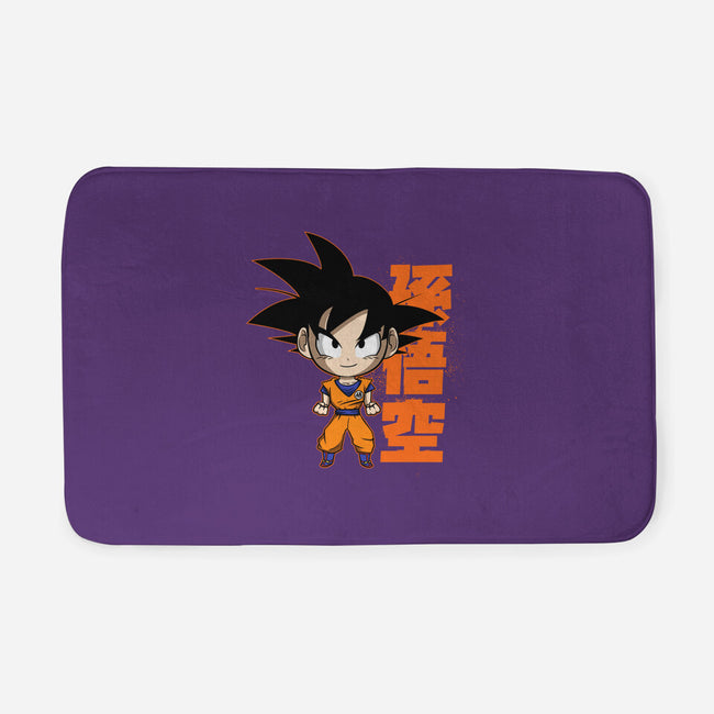 Son Goku Chibi-none memory foam bath mat-Diegobadutees