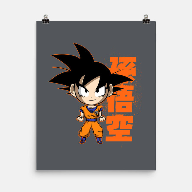 Son Goku Chibi-none matte poster-Diegobadutees