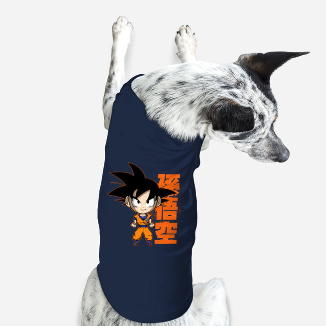 Son Goku Chibi-dog basic pet tank-Diegobadutees