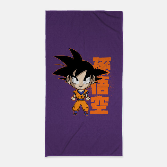 Son Goku Chibi-none beach towel-Diegobadutees